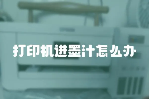 打印機進墨汁怎么辦