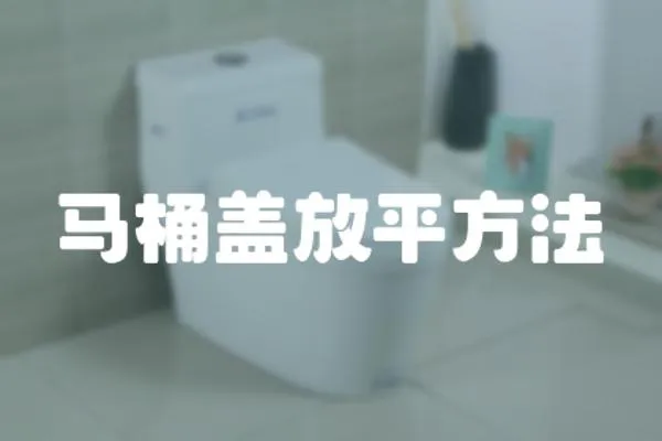 馬桶蓋放平方法