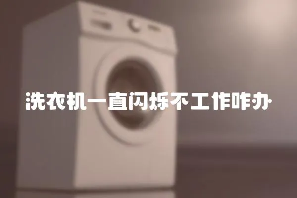 洗衣機一直閃爍不工作咋辦