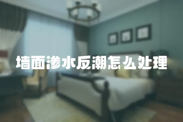 墻面滲水反潮怎么處理