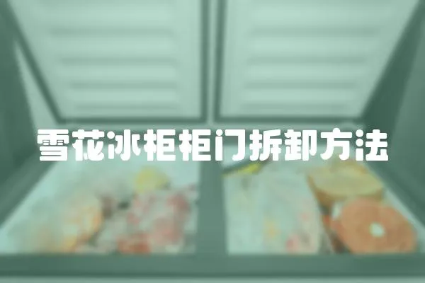 雪花冰柜柜門拆卸方法