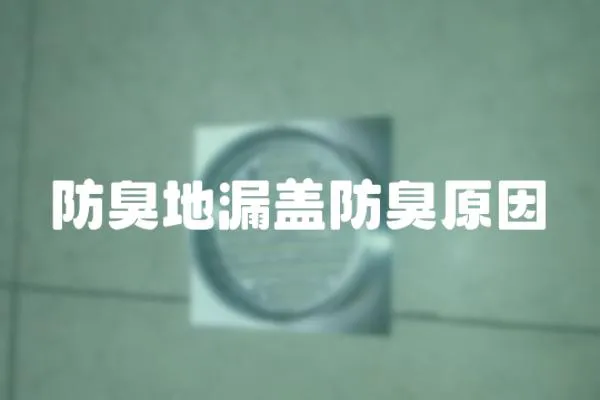 防臭地漏蓋防臭原因