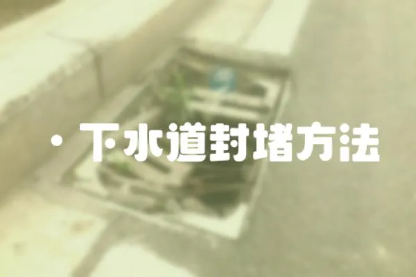 丶下水道封堵方法