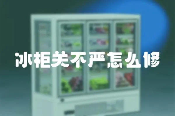 冰柜關不嚴怎么修