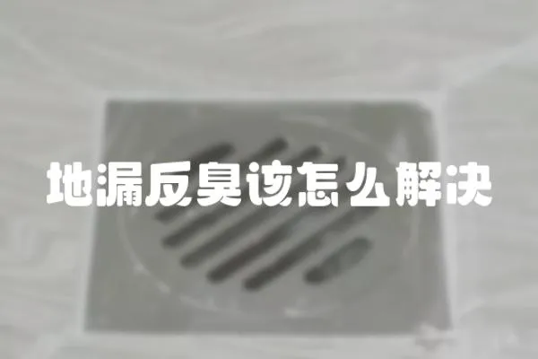 地漏反臭該怎么解決