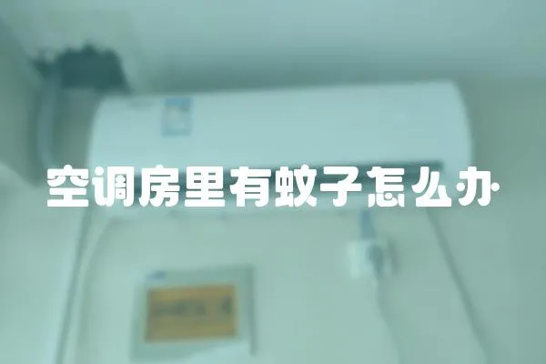 空調房里有蚊子怎么辦