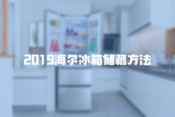 2019海尔冰箱储藏方法