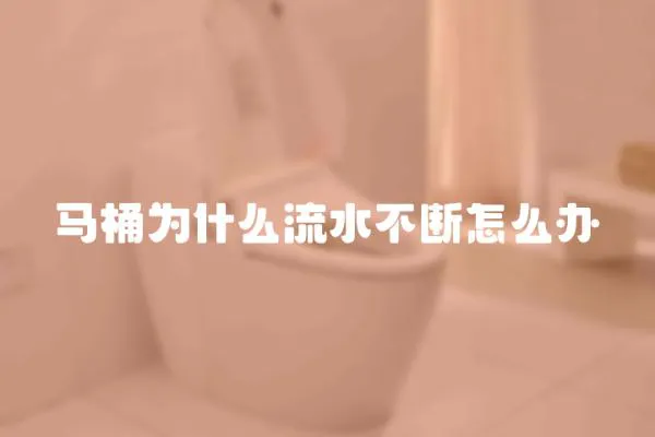 馬桶為什么流水不斷怎么辦