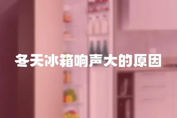 冬天冰箱響聲大的原因