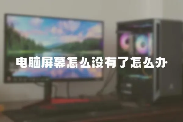 電腦屏幕怎么沒有了怎么辦