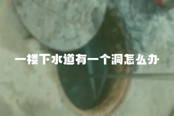 一樓下水道有一個洞怎么辦