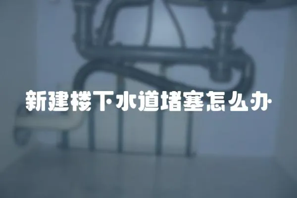 新建樓下水道堵塞怎么辦