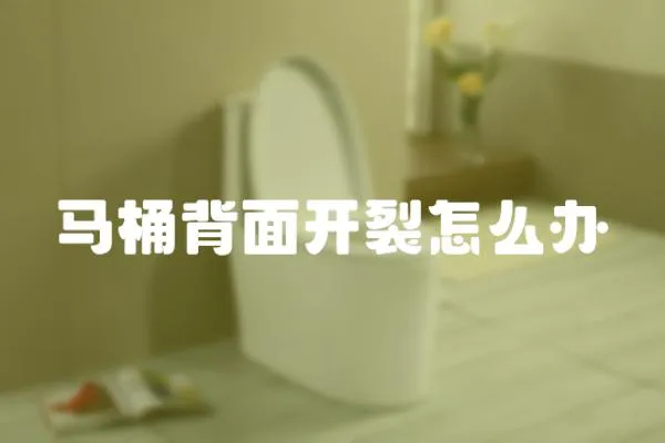 馬桶背面開裂怎么辦