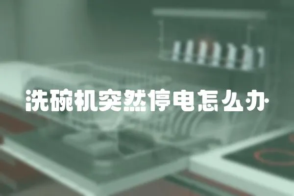 洗碗機(jī)突然停電怎么辦