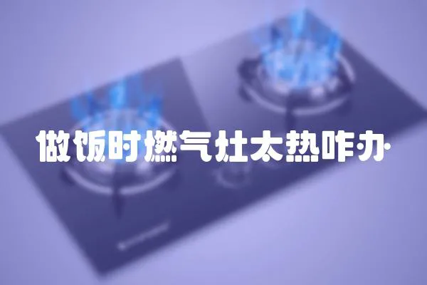 做飯時(shí)燃?xì)庠钐珶嵴k