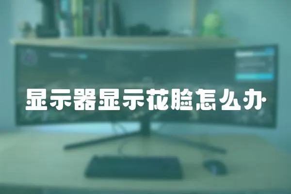 顯示器顯示花臉怎么辦