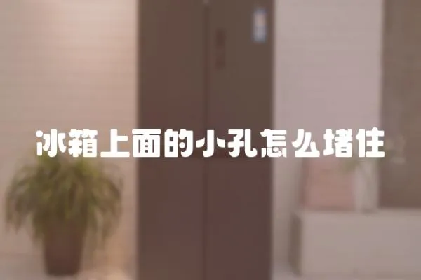 冰箱上面的小孔怎么堵住