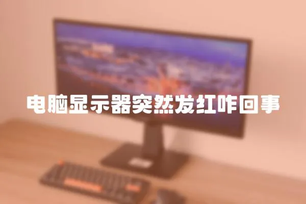 電腦顯示器突然發(fā)紅咋回事