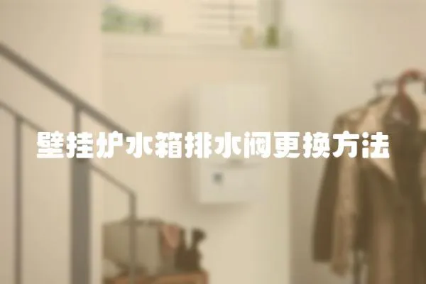 壁掛爐水箱排水閥更換方法