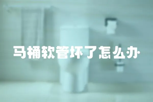 馬桶軟管壞了怎么辦