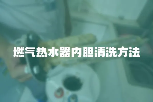 燃氣熱水器內膽清洗方法