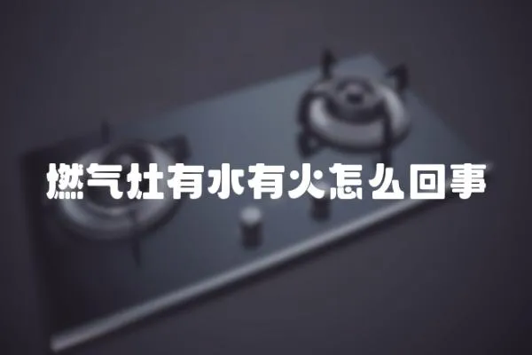 燃氣灶有水有火怎么回事