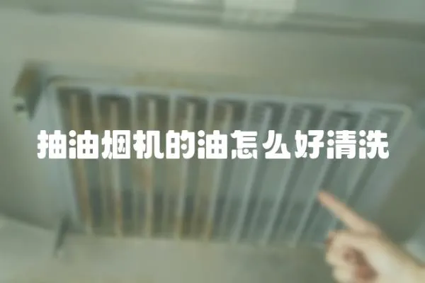 抽油煙機(jī)的油怎么好清洗