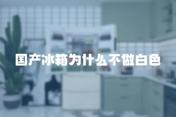 國產冰箱為什么不做白色
