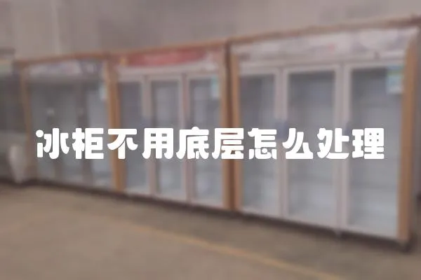 冰柜不用底層怎么處理