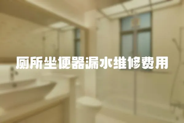 廁所坐便器漏水維修費(fèi)用