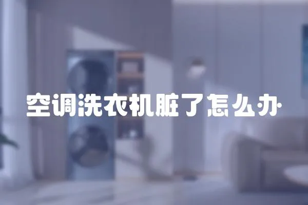 空調(diào)洗衣機(jī)臟了怎么辦