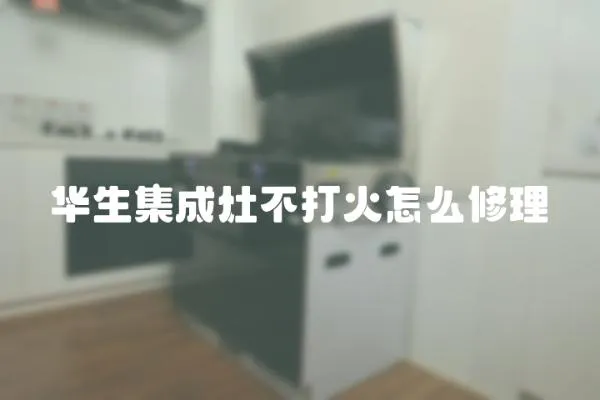 華生集成灶不打火怎么修理