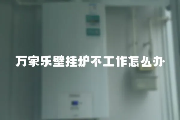 萬家樂壁掛爐不工作怎么辦