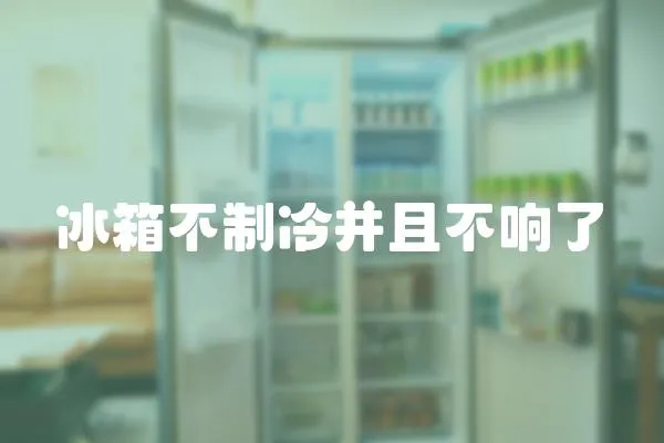 冰箱不制冷并且不響了