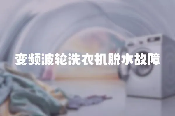 變頻波輪洗衣機脫水故障