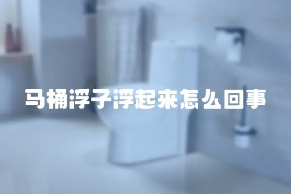 馬桶浮子浮起來怎么回事