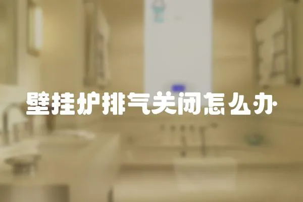 壁掛爐排氣關閉怎么辦
