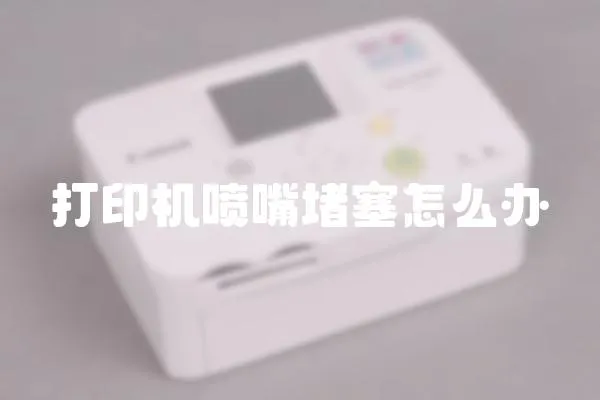 打印機噴嘴堵塞怎么辦