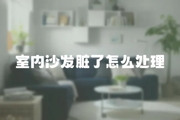 室內(nèi)沙發(fā)臟了怎么處理