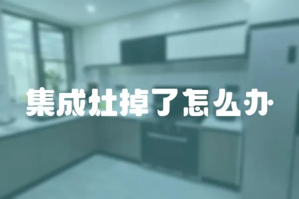 集成灶掉了怎么辦