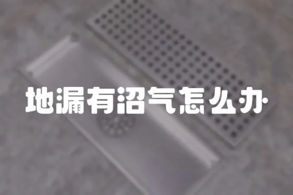 地漏有沼氣怎么辦