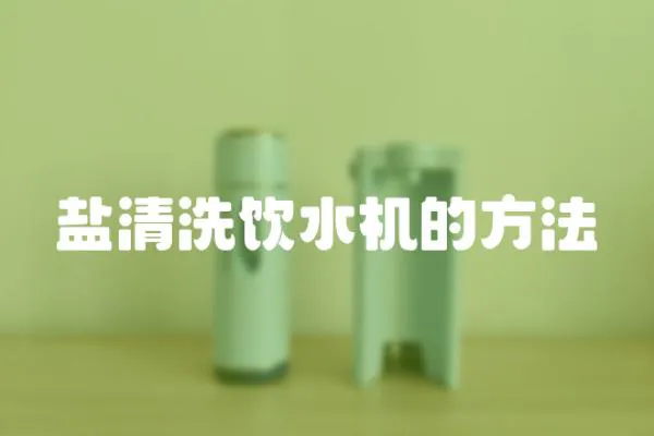 鹽清洗飲水機的方法