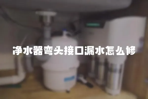 凈水器彎頭接口漏水怎么修