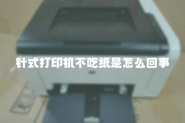 針式打印機不吃紙是怎么回事