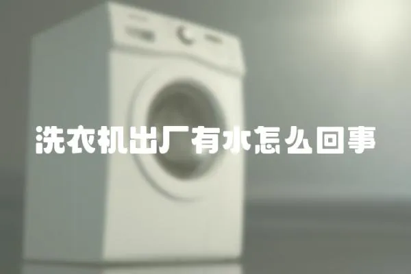 洗衣機出廠有水怎么回事