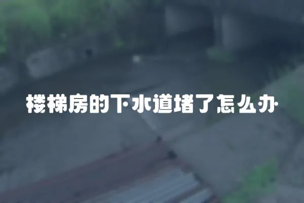 樓梯房的下水道堵了怎么辦