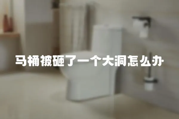 馬桶被砸了一個大洞怎么辦