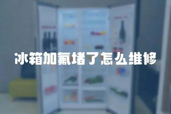 冰箱加氟堵了怎么維修