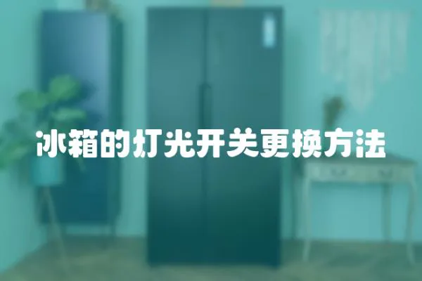 冰箱的燈光開關更換方法