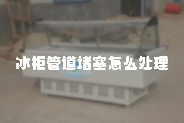 冰柜管道堵塞怎么處理